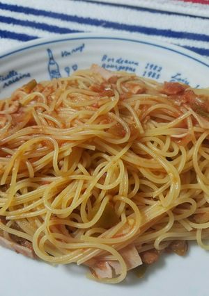 コストコピカンテソースでイタリアンパスタ-レシピのメイン写真