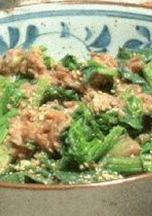 ほうれん草の肉味噌和え-レシピのメイン写真