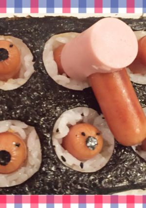モグラ叩きのり弁-レシピのメイン写真