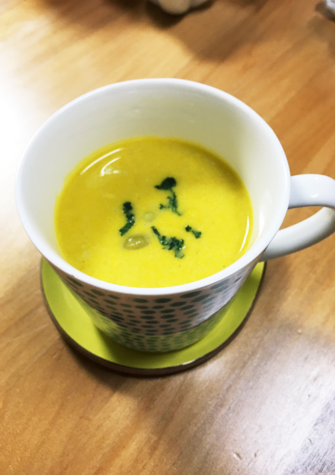 青豆とかぼちゃのスープ-レシピのメイン写真