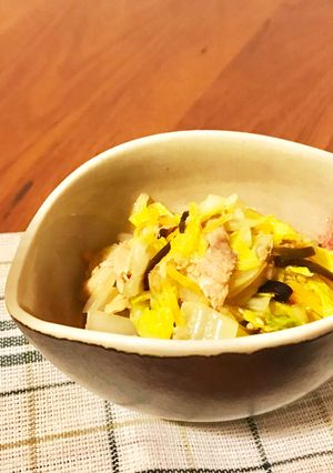 ワンボウルでレンチン♪白菜とツナ-レシピのメイン写真