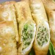 パリパリジューシー!餃子の具で春巻き
