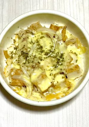 厚揚げとベーコンのガリバタチーズ焼き-レシピのメイン写真
