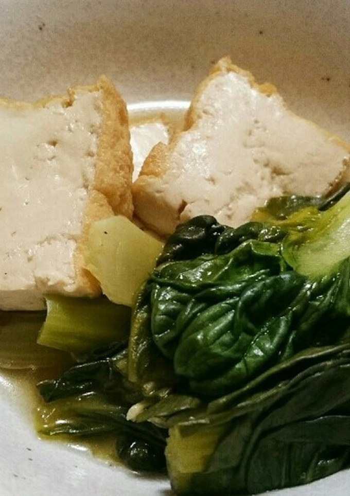 ターサイと厚揚げの煮びたし-レシピのメイン写真