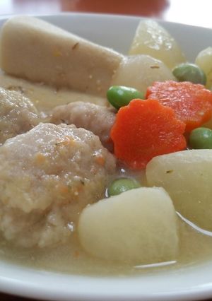 時間差！鶏団子＆高野豆腐☆大根煮／味噌煮-レシピのメイン写真