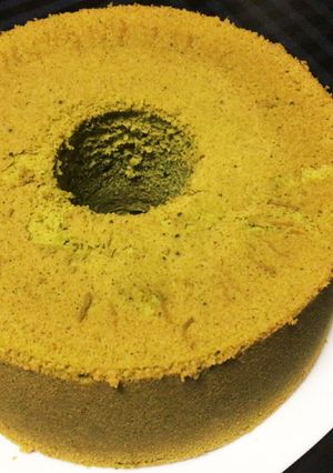 しっとりふわふわ抹茶シフォンケーキ-レシピのメイン写真
