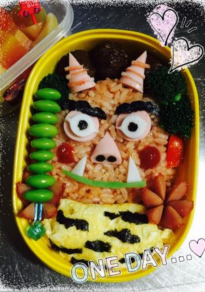 キャラ弁！！！節分！鬼さん-レシピのメイン写真
