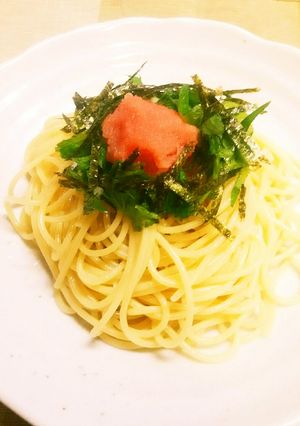 簡単!しっとり美味しいタラコ載せパスタ♪-レシピのメイン写真