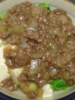 豆腐と白菜の挽き肉餡かけ-レシピのメイン写真