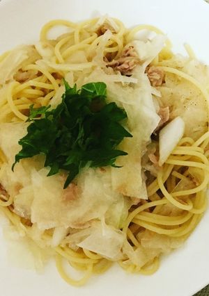 和えるだけ ツナと大根の昆布茶風味パスタ-レシピのメイン写真