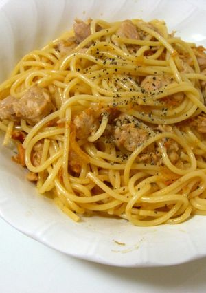 ツナチーズ簡単パスタ-レシピのメイン写真
