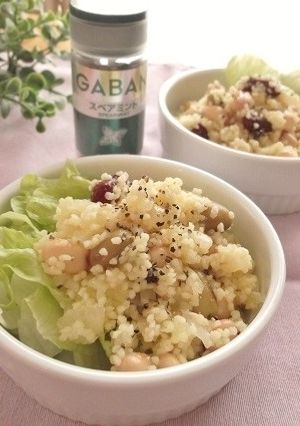 クスクスとお豆のレモンミントサラダ-レシピのメイン写真