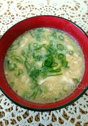 くずし豆腐の甘酒みそ汁-レシピのメイン写真