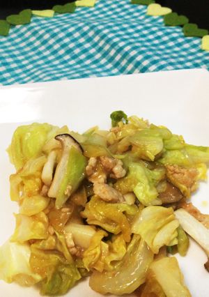 ご飯に合う!キャベツとひき肉の味噌炒め☆-レシピのメイン写真