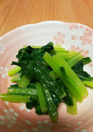 小松菜の辛子ぽん酢おひたし✨-レシピのメイン写真