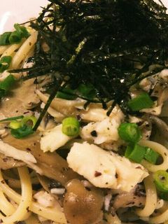 キノコとゆかりの和風パスタ-レシピのメイン写真
