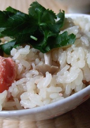 秋！新ショウガで炊き込みご飯-レシピのメイン写真