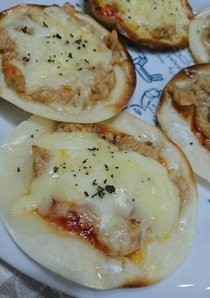 餃子の皮で✨ピザ風かりかり焼き-レシピのメイン写真