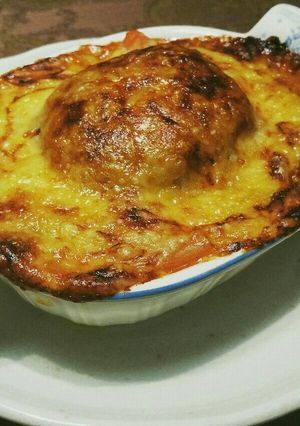 チーズのハンバーググラタンスープ-レシピのメイン写真