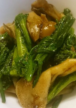 春菊と舞茸の磯風味和え-レシピのメイン写真