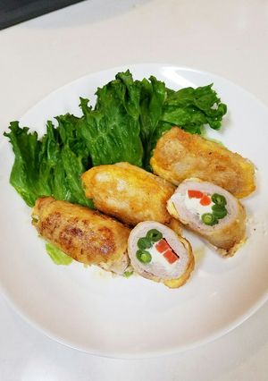 豚肉のクリームチーズ巻き★ピカタ風-レシピのメイン写真
