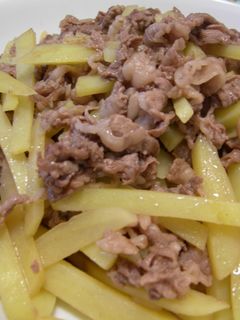 牛肉とじゃがいもの和風炒め-レシピのメイン写真