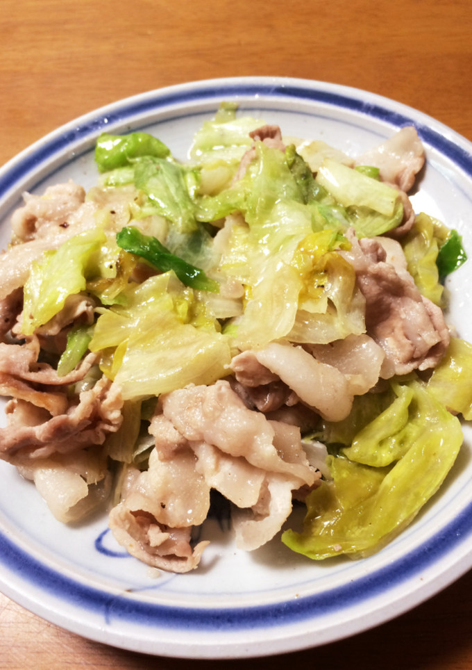 豚バラとレタスの簡単炒め-レシピのメイン写真