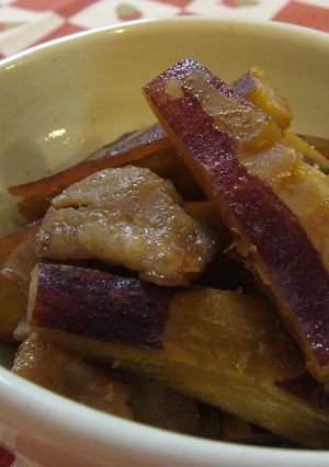 サツマイモと豚肉の甘辛煮-レシピのメイン写真