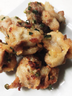 豚こま切れ肉で柚子胡椒風味のおとし揚げ-レシピのメイン写真