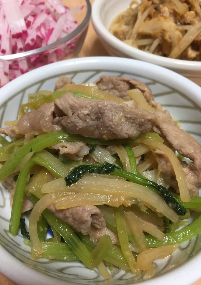 大量消費☆大根皮・大根葉と豚肉サッと炒め-レシピのメイン写真