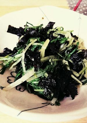 お手頃‼お手軽‼もう一品！水菜磯香和え♪-レシピのメイン写真