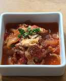 もつ鍋用モツ肉でモツのトマト煮込み