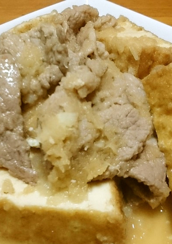 豚肉と厚揚げのさっぱりみぞれ煮♪-レシピのメイン写真