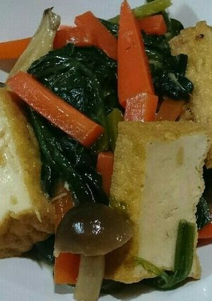 厚揚げ＋ほうれん草としめじの煮浸し-レシピのメイン写真