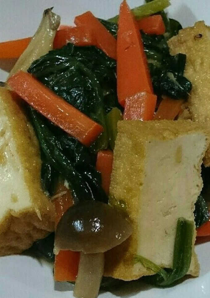 厚揚げ＋ほうれん草としめじの煮浸し-レシピのメイン写真