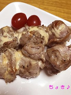 熱々に気をつけて! アイコの豚肉巻き-レシピのメイン写真