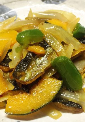 秋刀魚の竜田揚げとお野菜の照り焼き炒め-レシピのメイン写真