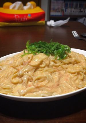 牛乳で出来る簡単！たらこクリームパスタ-レシピのメイン写真