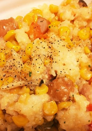 超簡単！牛乳で作る炊飯器リゾット-レシピのメイン写真