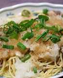 三浦大根と鯖オイル缶詰の和風パスタ