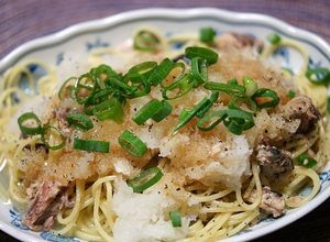三浦大根と鯖オイル缶詰の和風パスタ-レシピのメイン写真