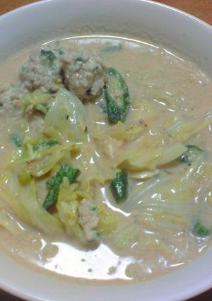 野菜もたっぷり　肉団子で豆乳ラーメン-レシピのメイン写真