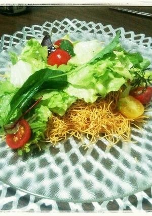 パリパリ麺で皿うどん風⭐サラダ⭐-レシピのメイン写真