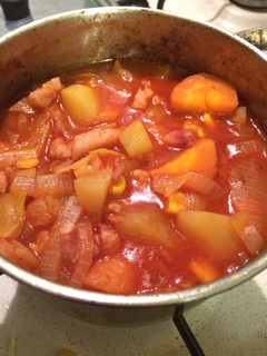 簡単!トマト缶でミネストローネ!-レシピのメイン写真