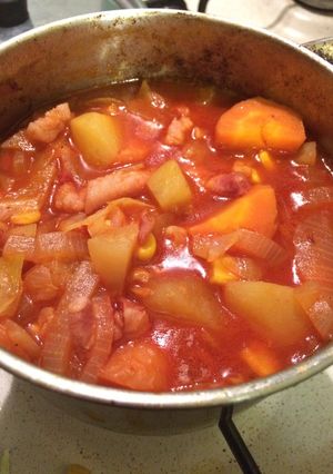 簡単！トマト缶でミネストローネ！-レシピのメイン写真