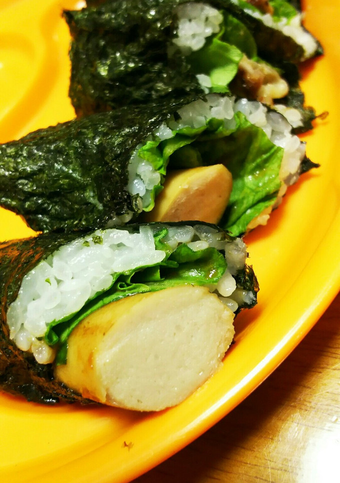子どもむけ細巻き*ウインナーと肉の２種-レシピのメイン写真
