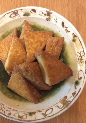 超簡単♡美味しすぎる♡厚揚げの甘辛煮-レシピのメイン写真