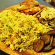 色々野菜と挽き肉炒飯