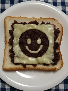 あんこ&チーズトースト-レシピのメイン写真