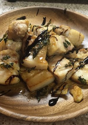 超カンタンおつまみ！豚バラ香草ポワレ！-レシピのメイン写真